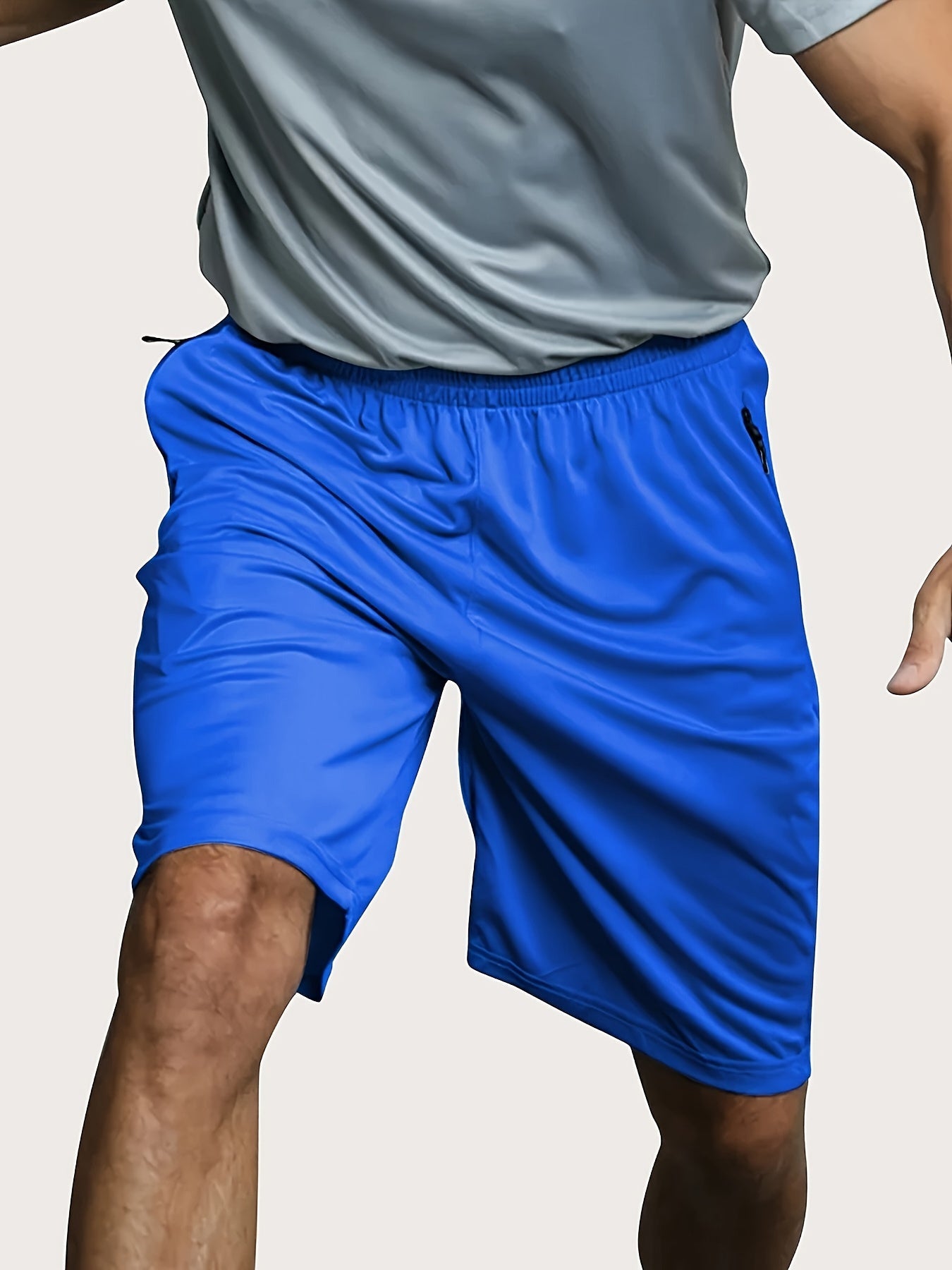 Men's Black + White + Gray + Blue + Navy Blue Polyester Shorts – view 7