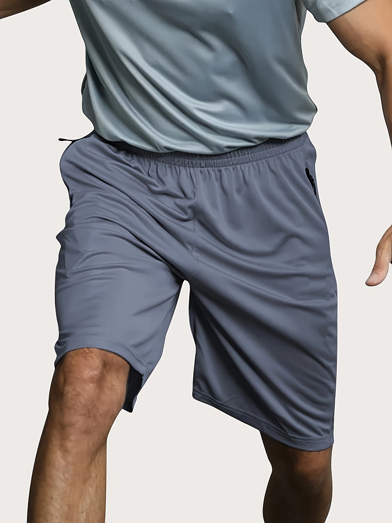 Men's Black + White + Gray + Blue + Navy Blue Polyester Shorts – view 13