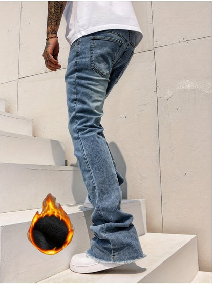 Men's Bootcut Jeans - Classic Wash Clean Finish – Deep Grey – view 6