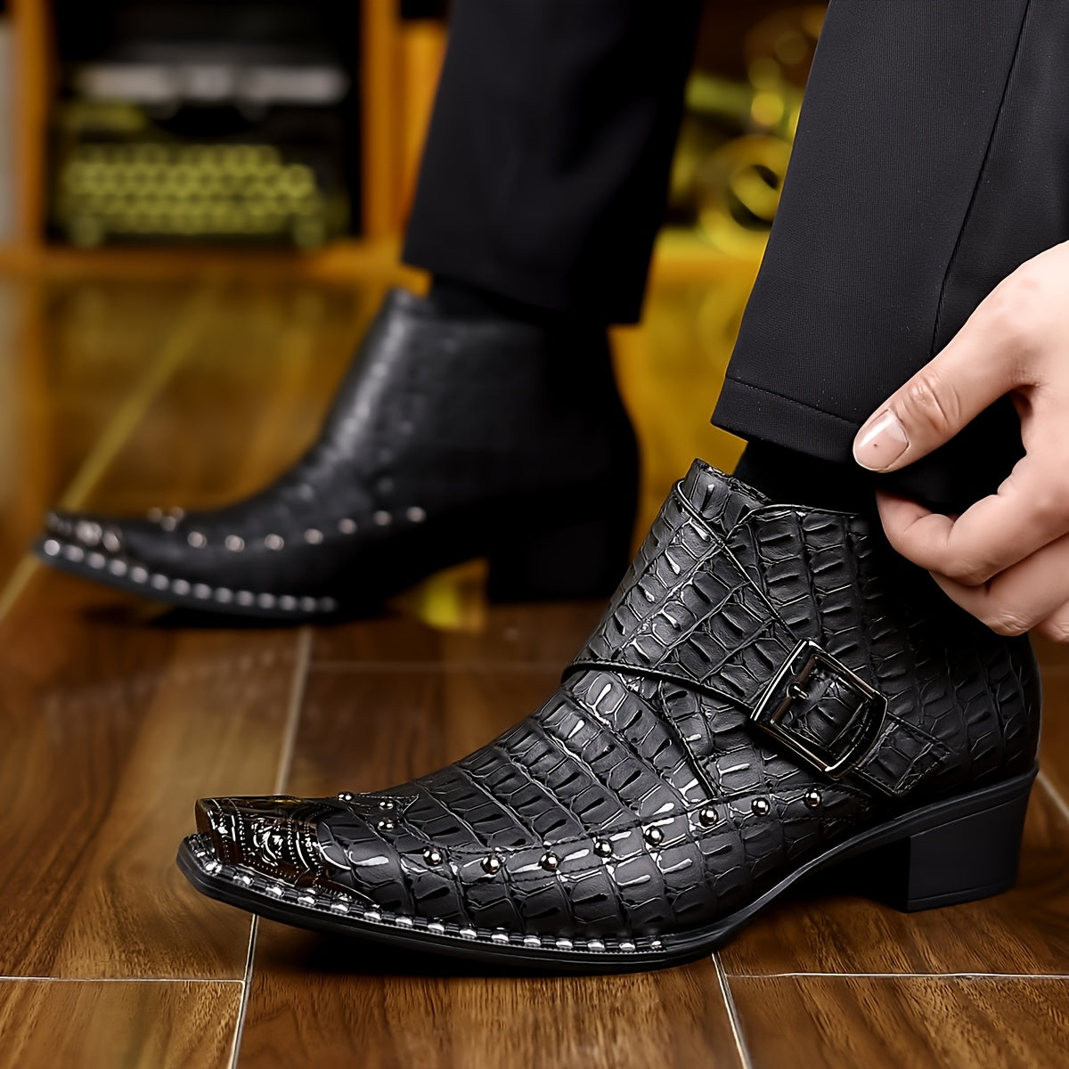 Men's Boots – Black / Chocolate – view 6