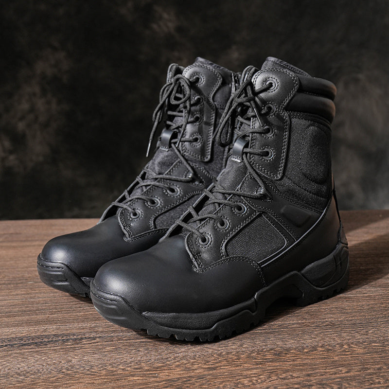 Men's Boots - Breathable Mesh Cushioned Comfort for Outdoor & – Black option – main product image