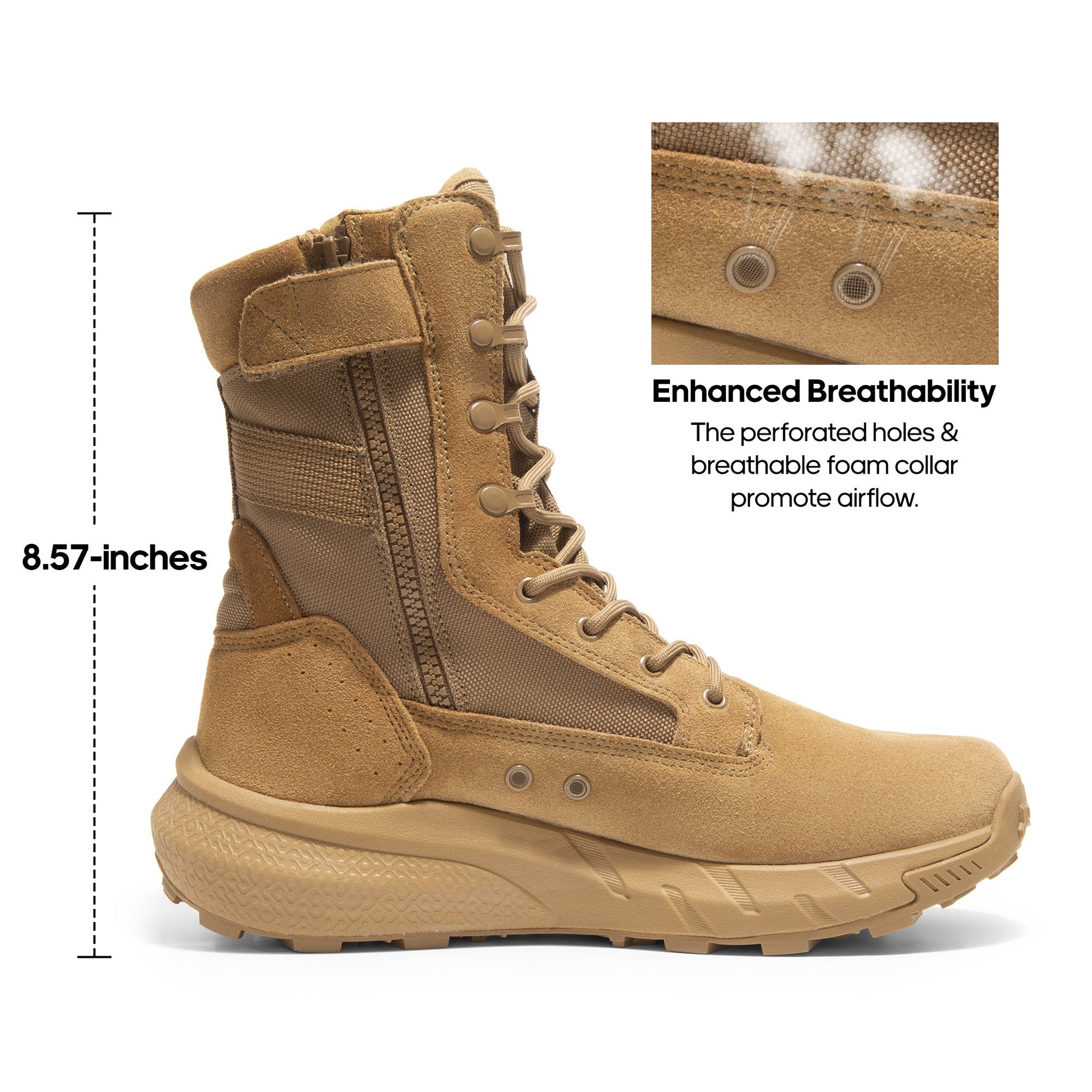 Men's Boots - Breathable Mesh Lightweight for Outdoor & – view 6