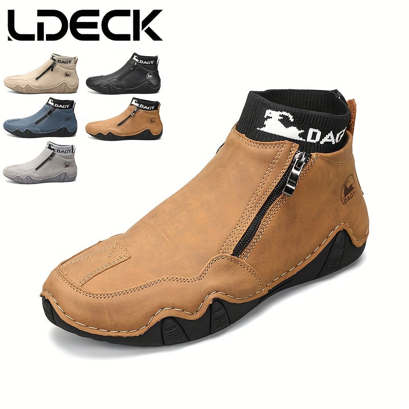 Men's Boots – Comfort Fit for Everyday Wear – Khaki / Grey – main product image