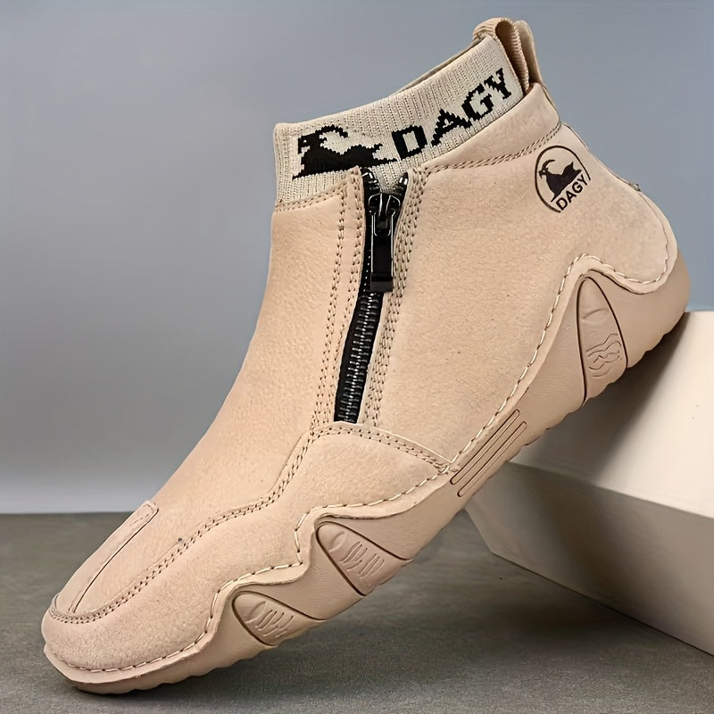 Men's Boots – Comfort Fit for Everyday Wear – Khaki / Grey – Khaki option – view 3