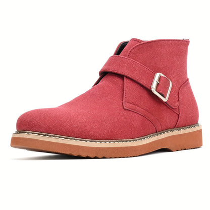 Men's Boots - Comfort Fit for Outdoor & – Black / Red – Black option – main product image