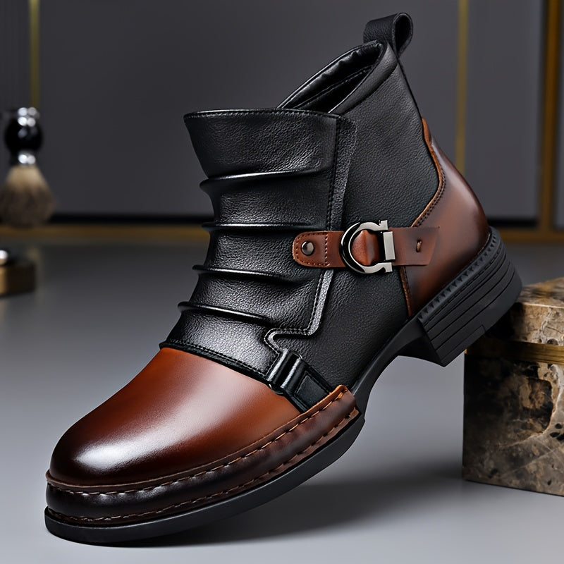 Men's Boots - Comfort Fit for Outdoor & – Brown / Black – main product image