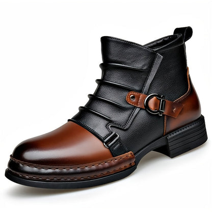 Men's Boots - Comfort Fit for Outdoor & – Brown / Black – view 2