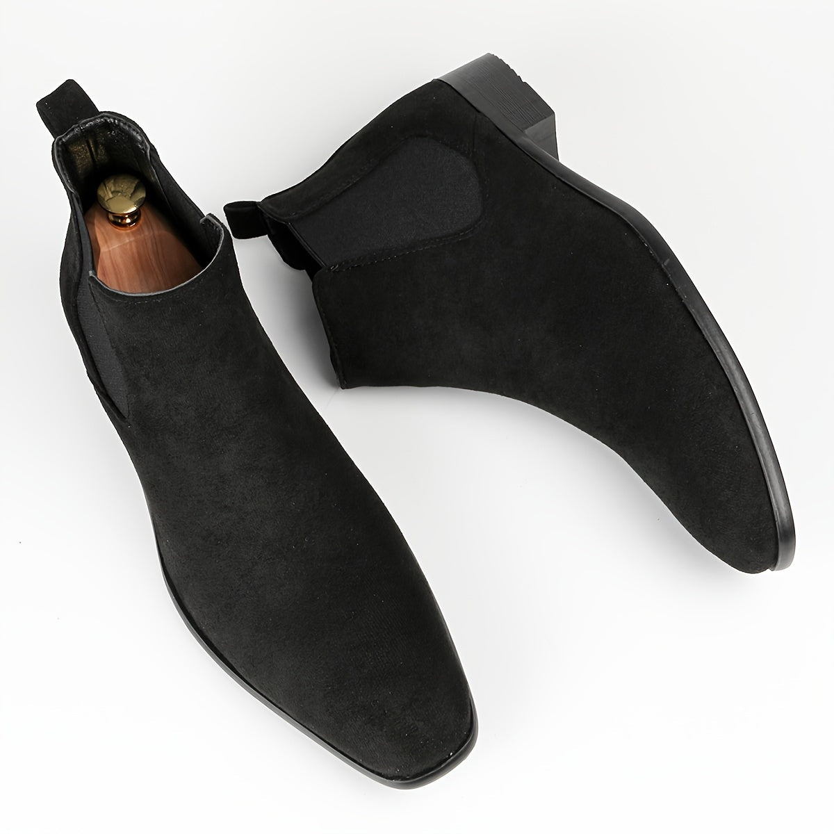 Men's Boots - Everyday Comfort & Durable Sole – Black / Burgundy – main product image