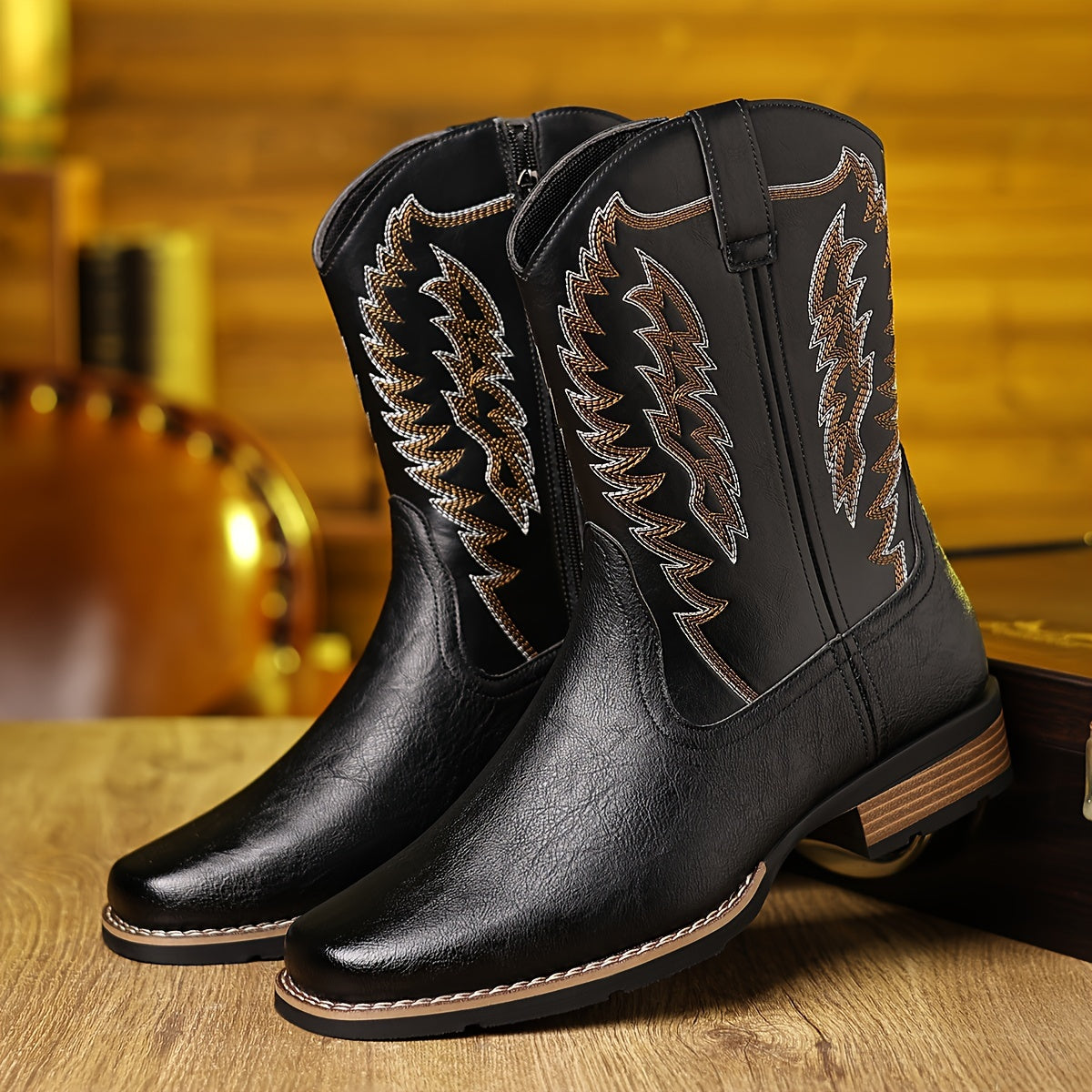 Men's Boots - Everyday Comfort & Durable Sole – Black / Dark Brown – view 6