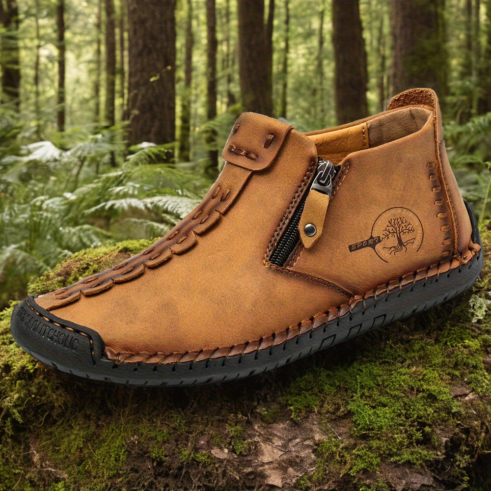 Men's Boots - Everyday Comfort & Durable Sole – Yellowish-brown – view 2