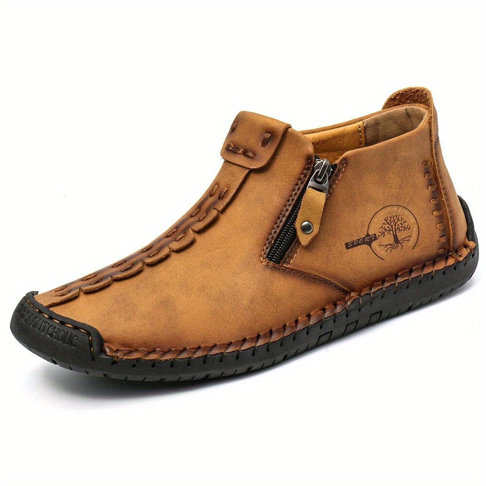 Men's Boots - Everyday Comfort & Durable Sole – Yellowish-brown – view 3