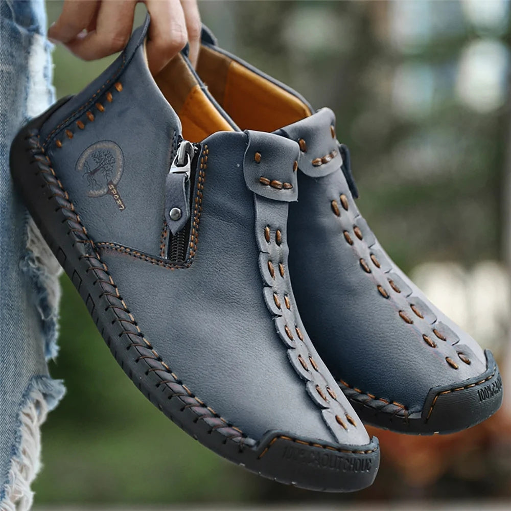 Men's Boots - Everyday Comfort & Durable Sole – Yellowish-brown – view 4