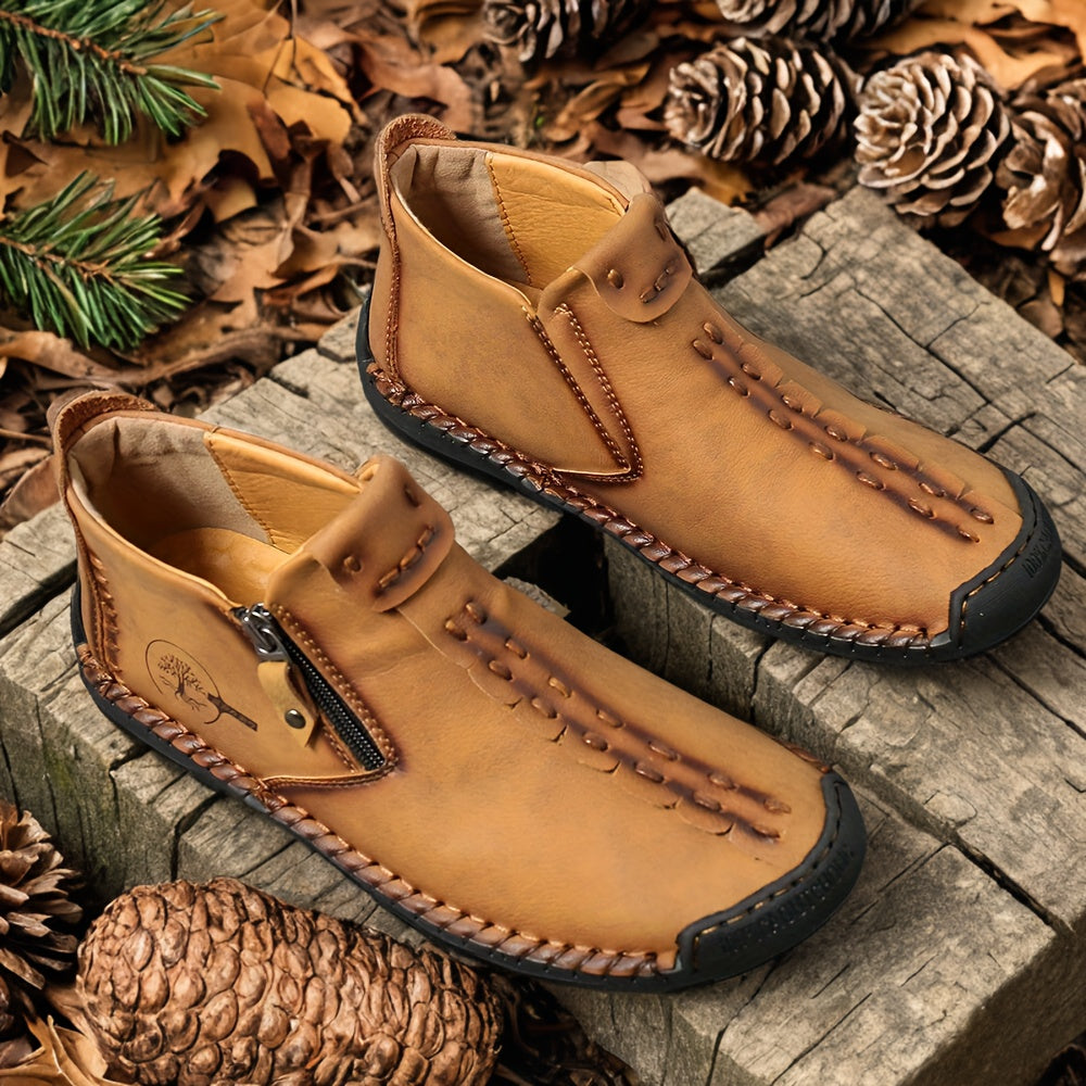 Men's Boots - Everyday Comfort & Durable Sole – Yellowish-brown – view 6