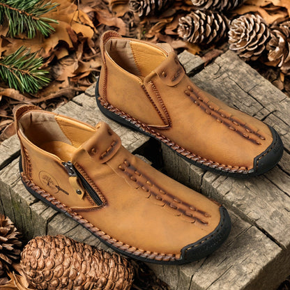 Men's Boots - Everyday Comfort & Durable Sole – Yellowish-brown – view 6