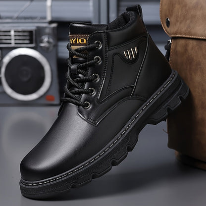 Men's Boots - Non-Slip Sole Lace-Up for Beach & Water – Black option – main product image