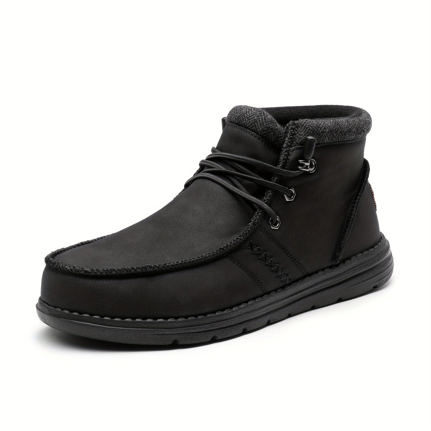 Men's Boots - Slip-On Ease & Warm Lining – Black option – view 3