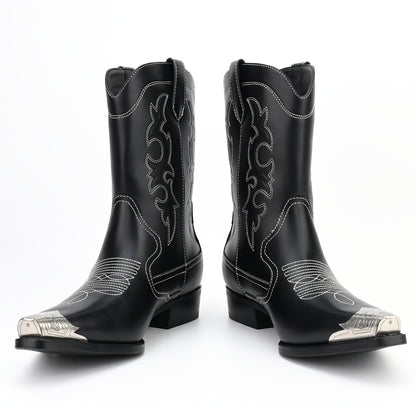 Men's Boots - Slip-On for Outdoor & – Black Denim – view 2