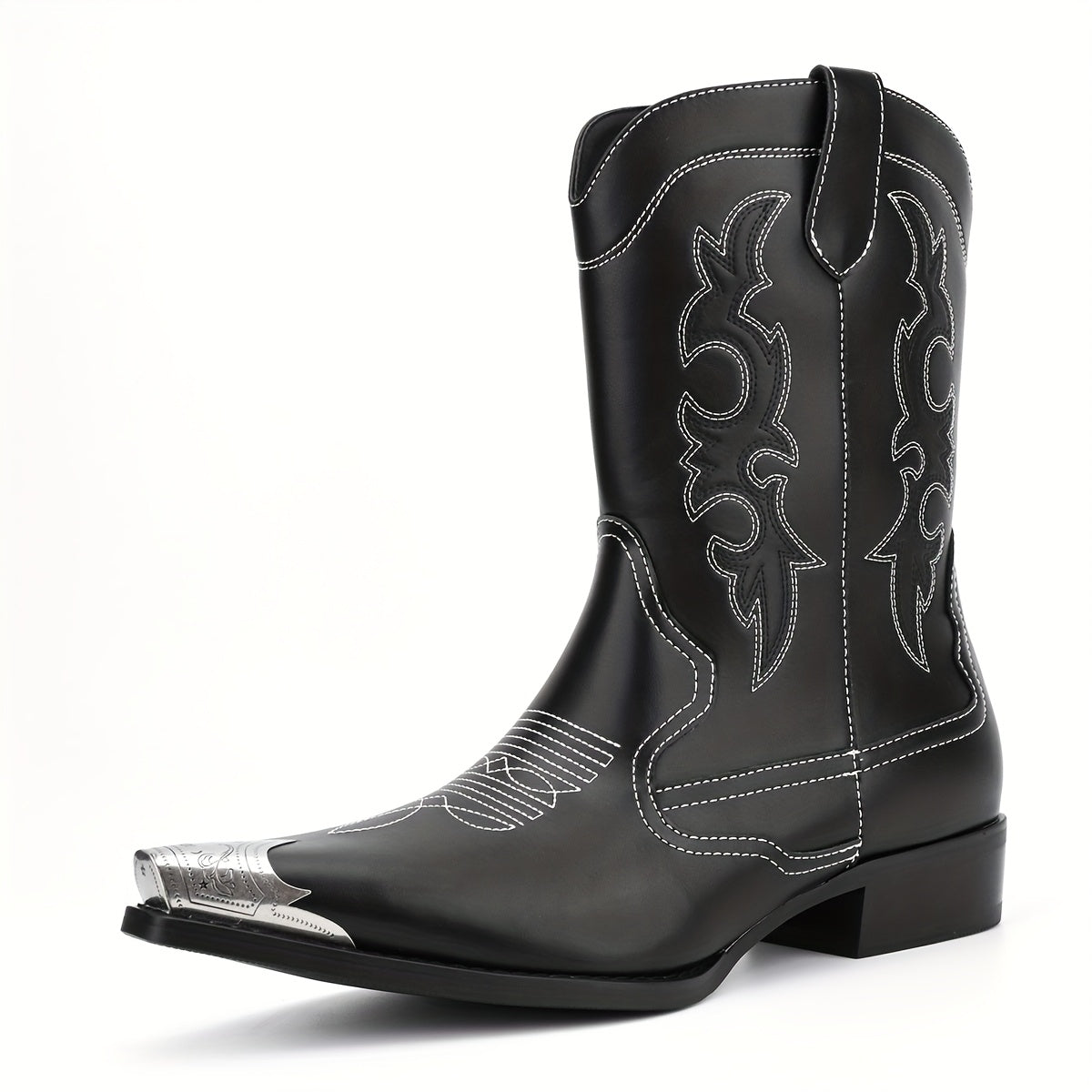 Men's Boots - Slip-On for Outdoor & – Black Denim – Black option – main product image