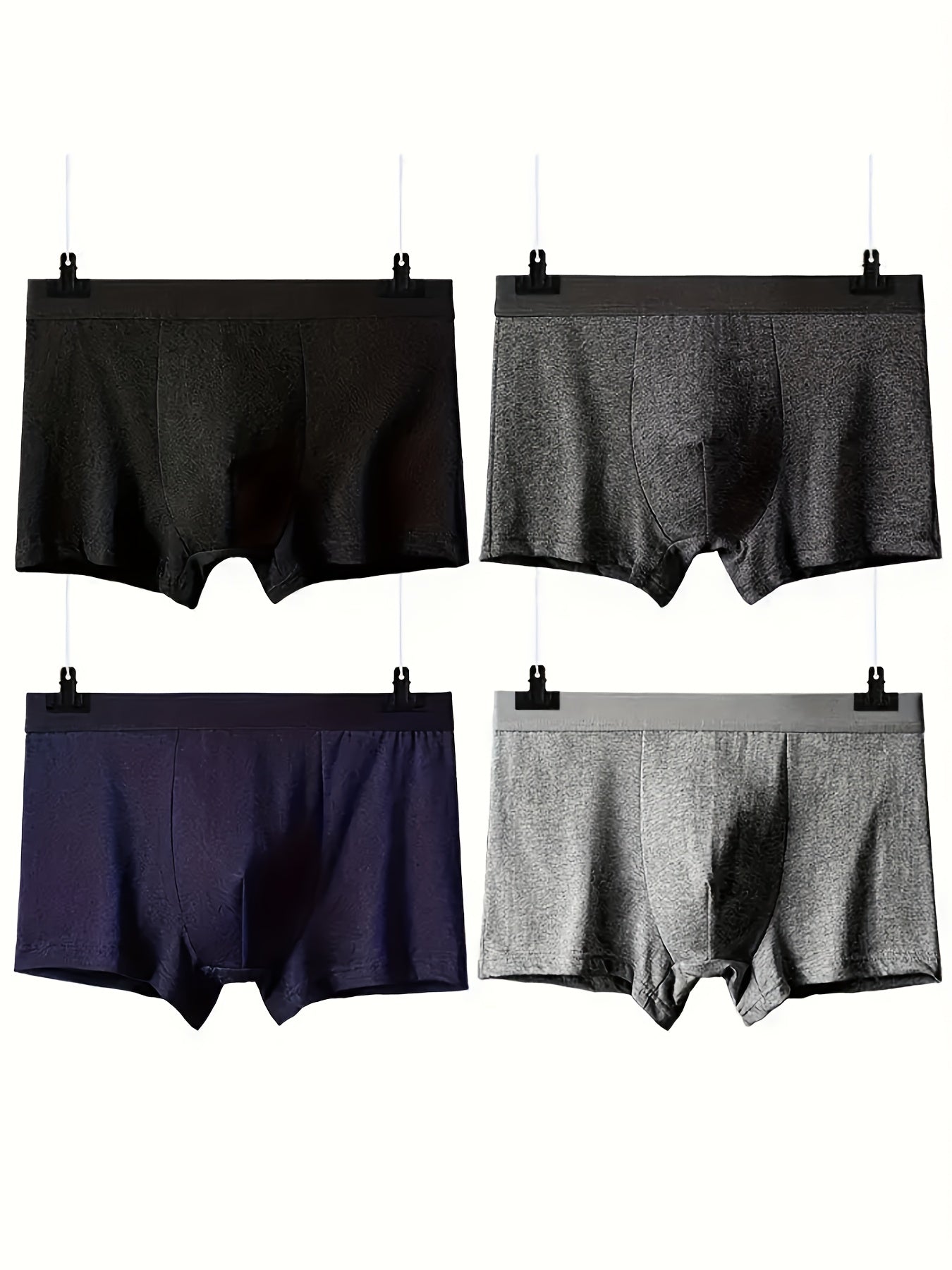 Men's Boxer Briefs - Breathable 4 Pack – 4pcs Cotton Stretch – view 6