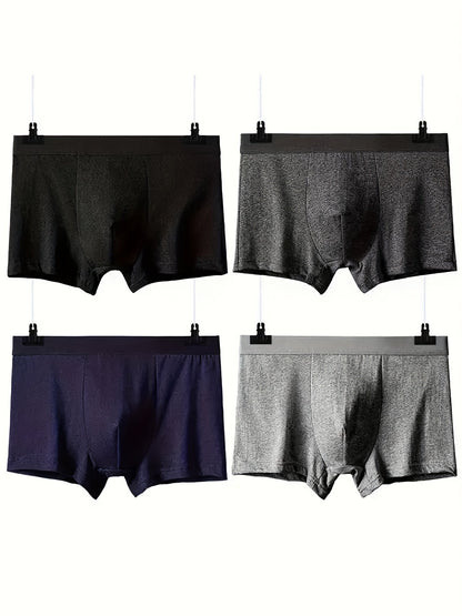 Men's Boxer Briefs - Breathable 4 Pack – 4pcs Cotton Stretch – view 6