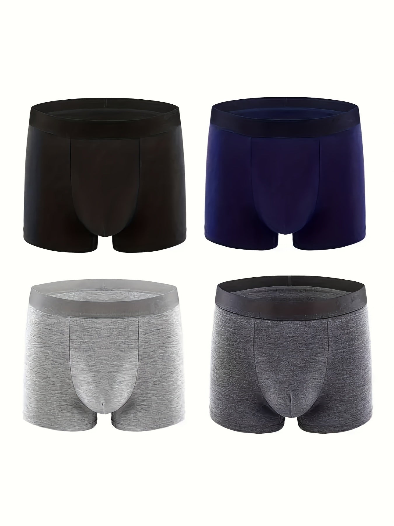 Men's Boxer Briefs - Breathable 4 Pack – 4pcs Cotton Stretch – view 10