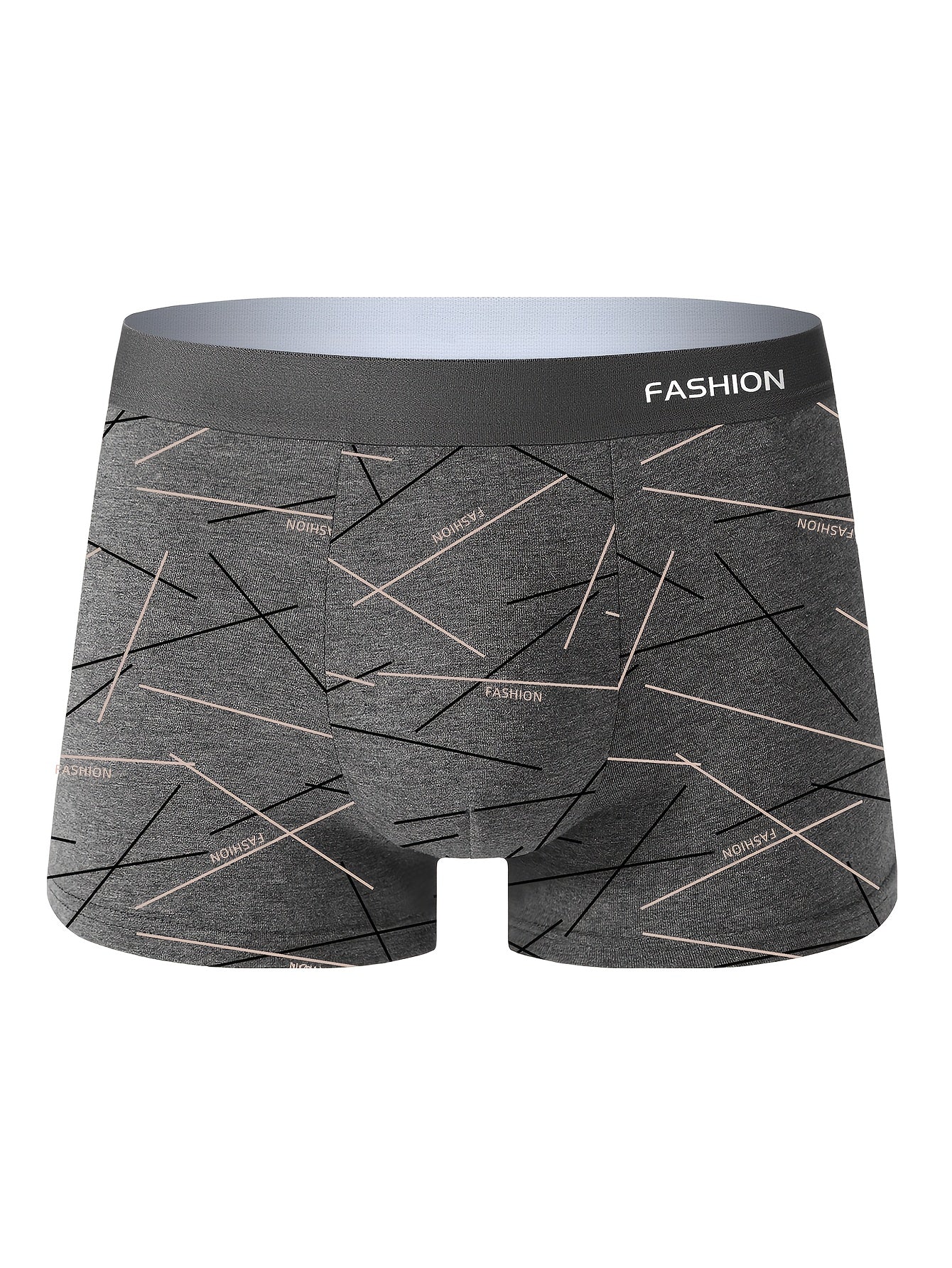 Men's Boxer Briefs - Breathable 4 Pack – 4pcs-Line – view 3