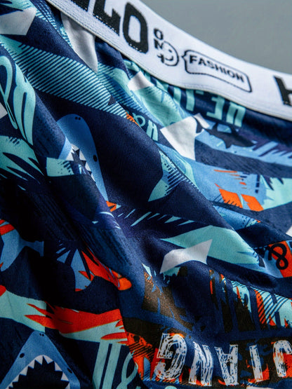 Men's Boxer Briefs - Breathable 5 Pack – 5pcs Printed Trousers – view 4