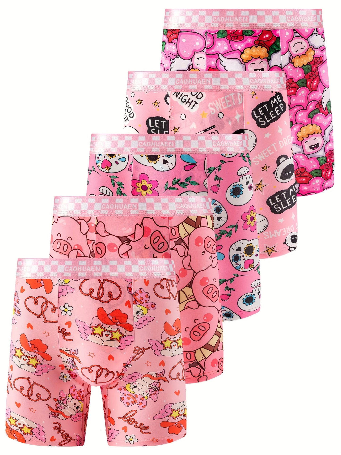 Men's Boxer Briefs - Breathable 5 Pack – Mixed Polyester Underwear – main product image