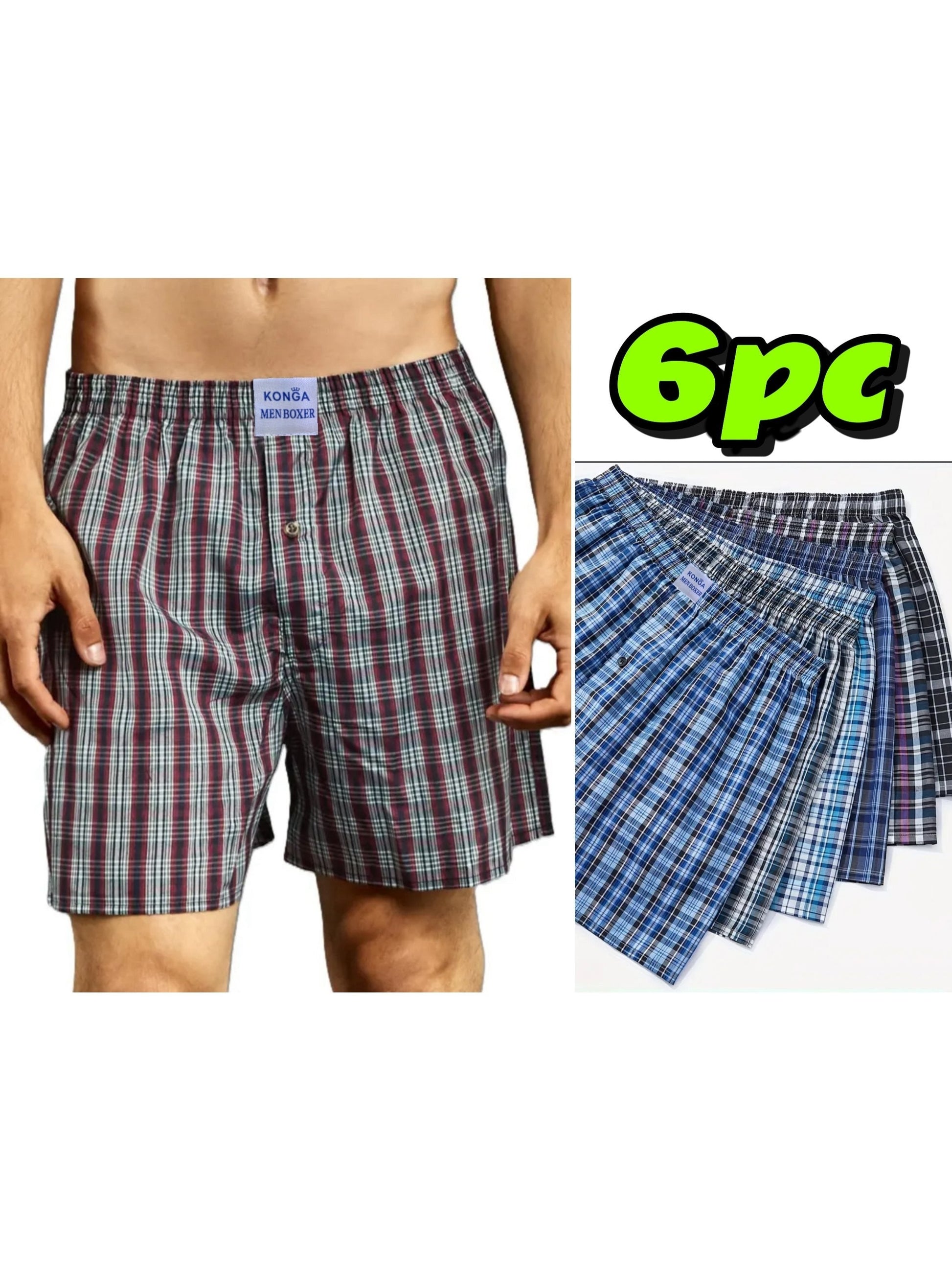 Men's Boxer Briefs - Everyday Comfort 6 Pack – main product image