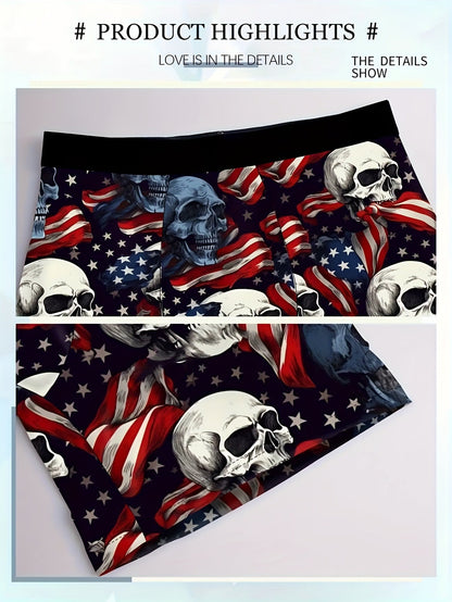 Men's Boxer Briefs – Men's Mixed colors Polyester Printed Shorts – Quick-Dry – view 4