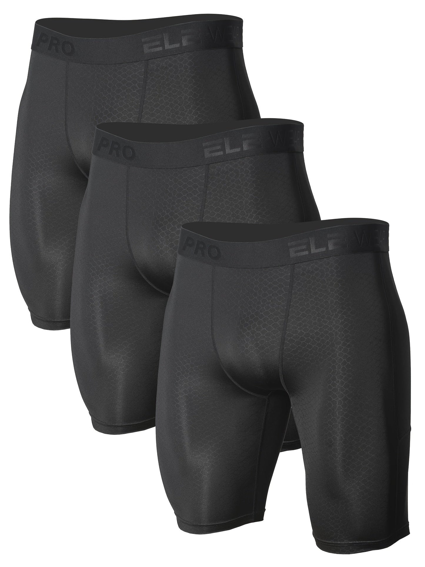 Men's Boxer Briefs - Moisture Wicking 3 Pack – Black – view 6