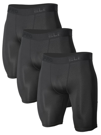 Men's Boxer Briefs - Moisture Wicking 3 Pack – Black – view 6