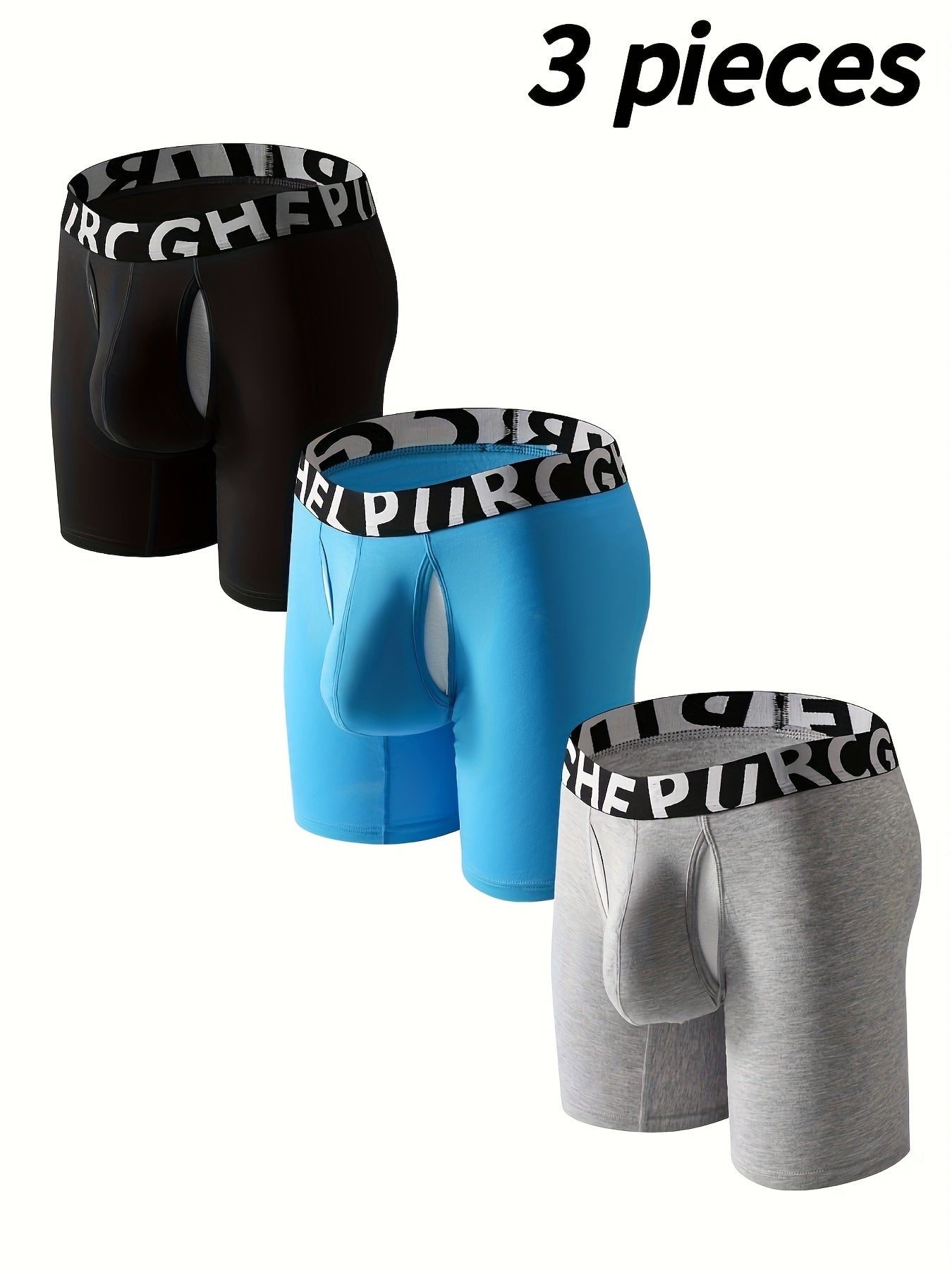 Men's Boxer Briefs - Moisture Wicking 3 Pack – Sizes M–XXL – view 8