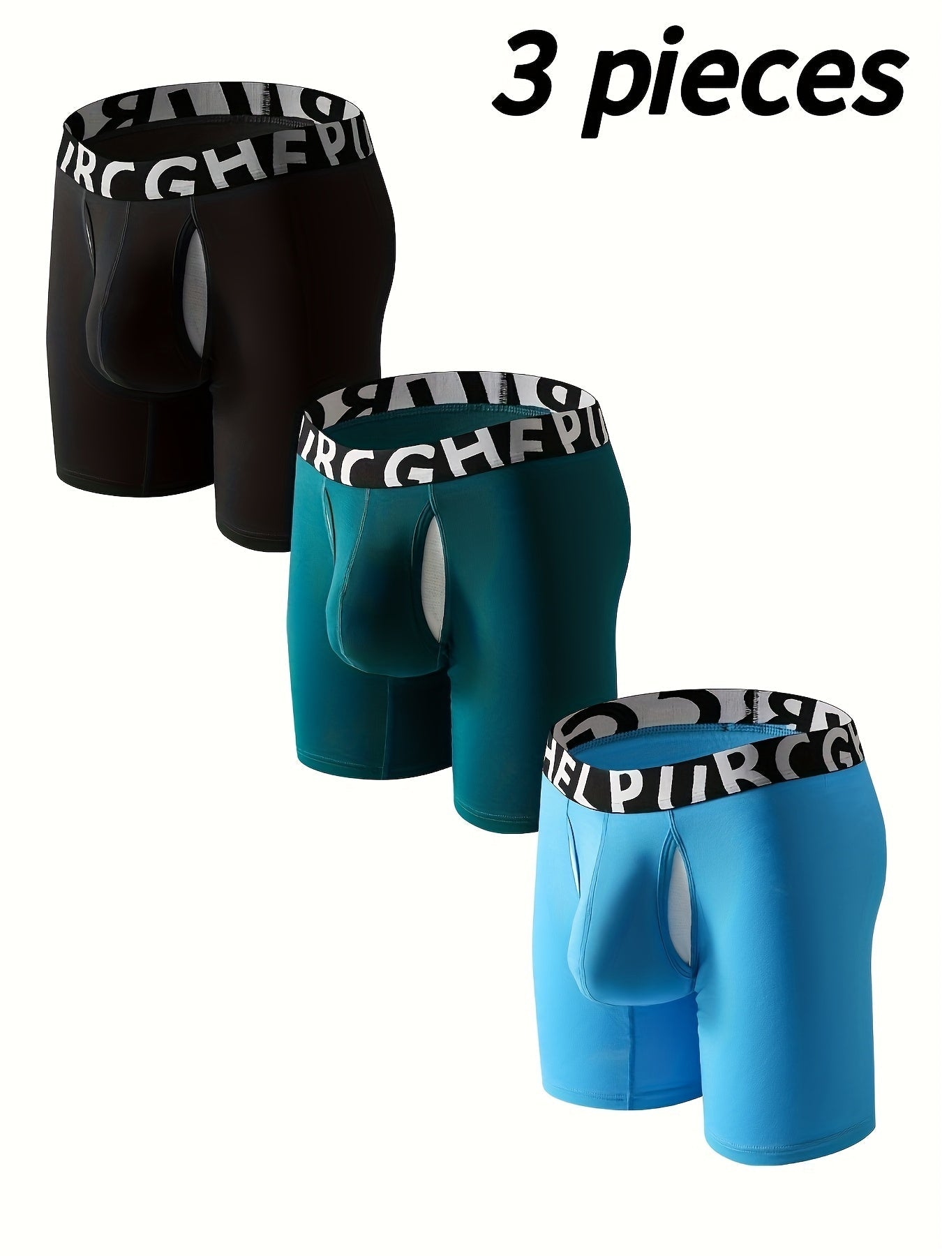 Men's Boxer Briefs - Moisture Wicking 3 Pack – Sizes M–XXL – view 10