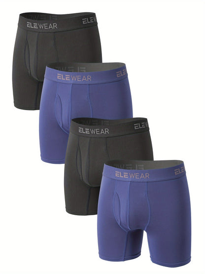 Men's Boxer Briefs - Moisture Wicking 4 Pack – 2 Black 2 Blue – view 2