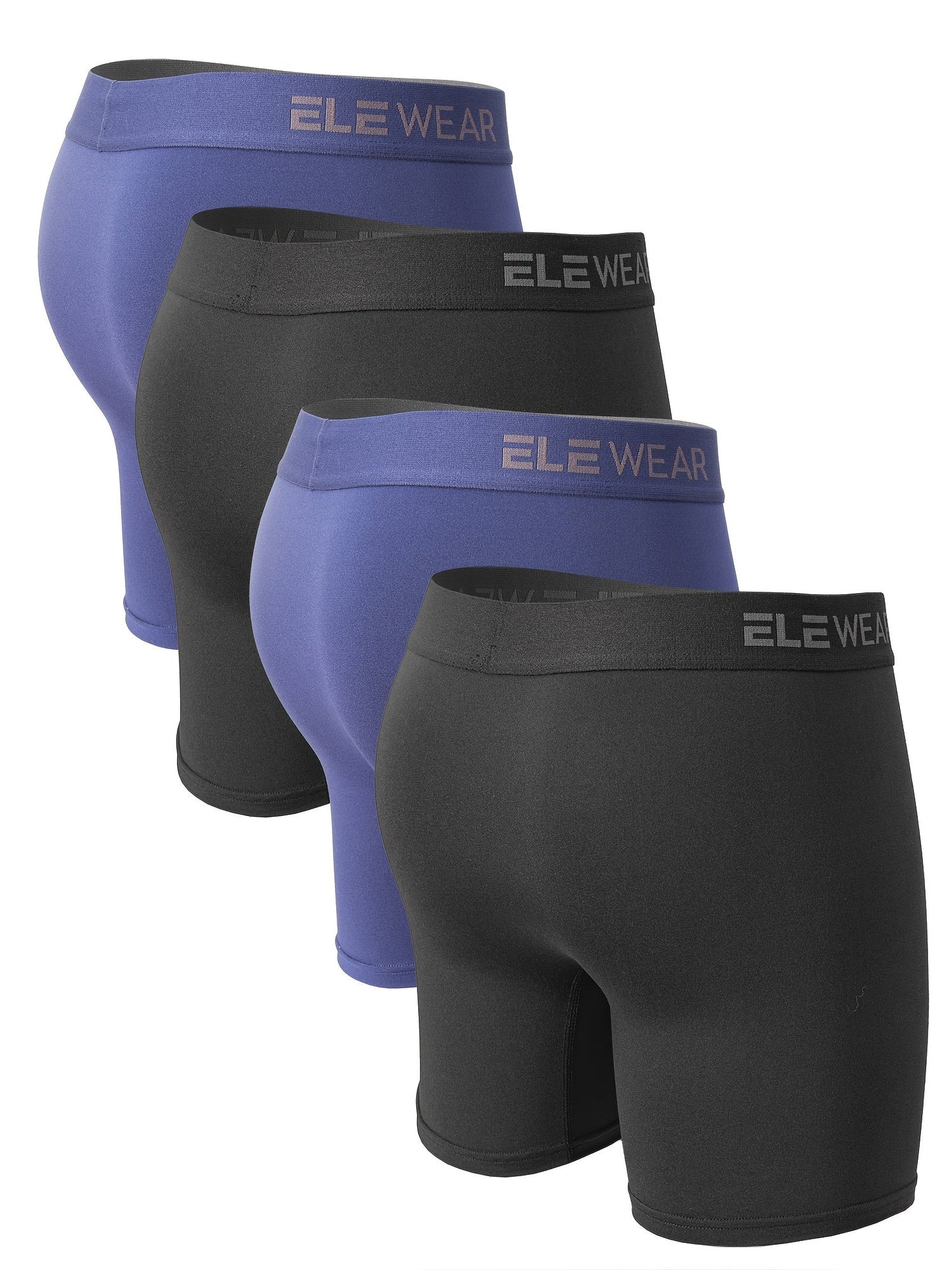 Men's Boxer Briefs - Moisture Wicking 4 Pack – 2 Black 2 Blue – view 10