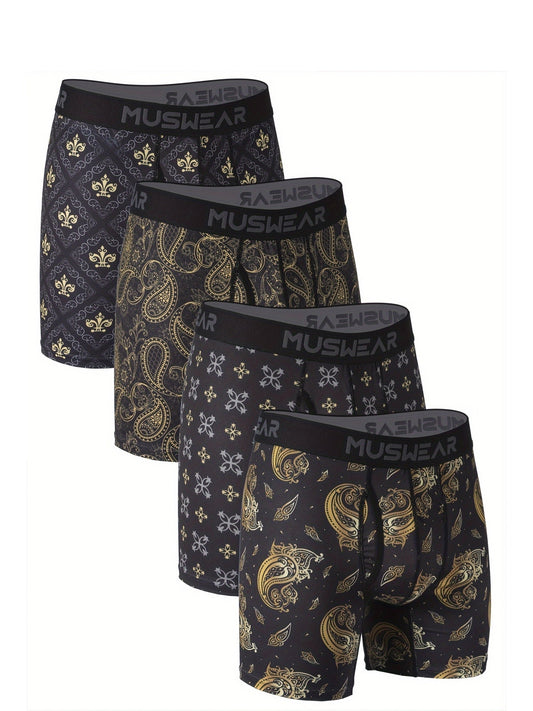 Men's Boxer Briefs - Moisture Wicking 4 Pack – 4pcs – main product image