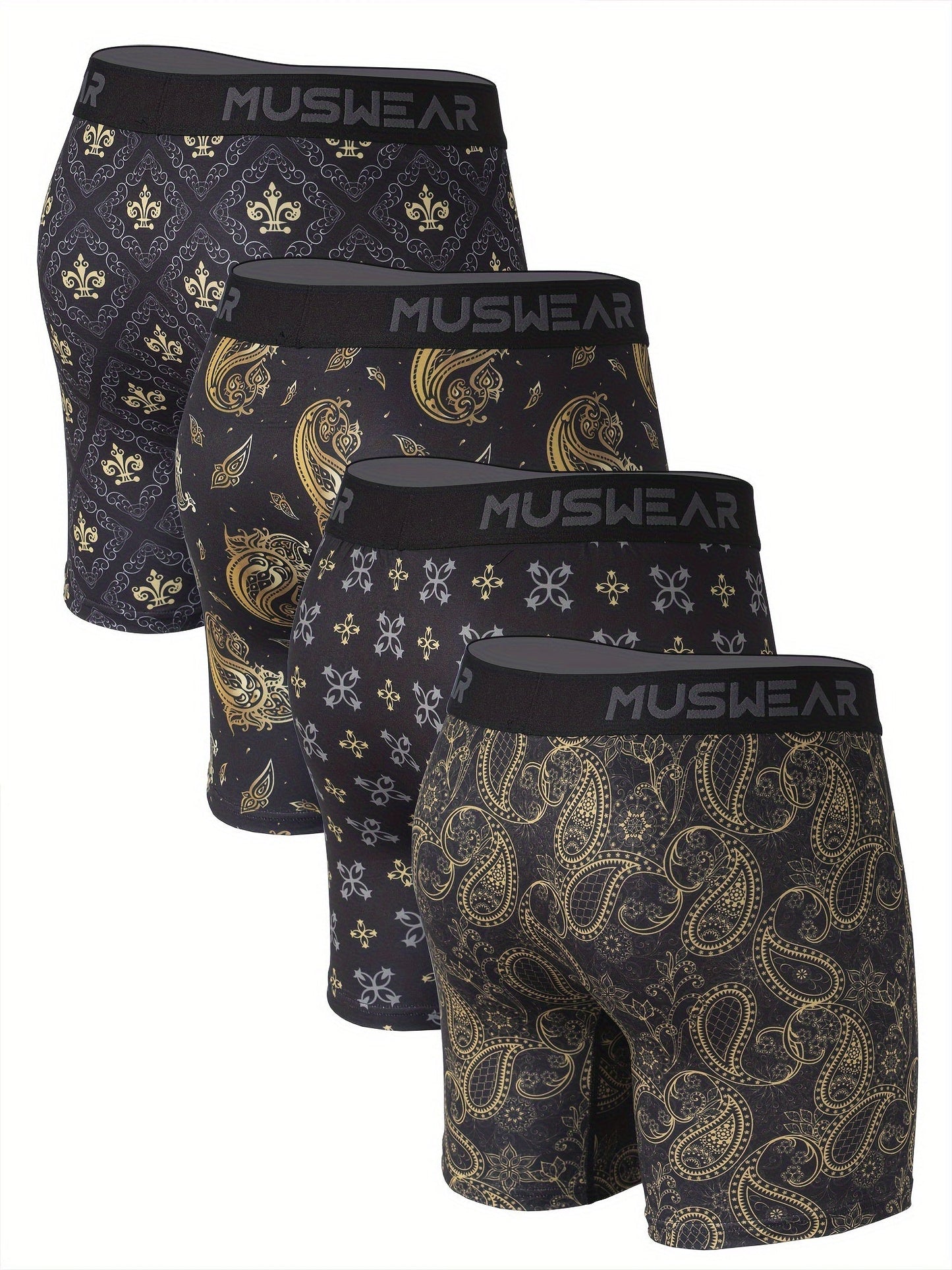 Men's Boxer Briefs - Moisture Wicking 4 Pack – 4pcs – view 2