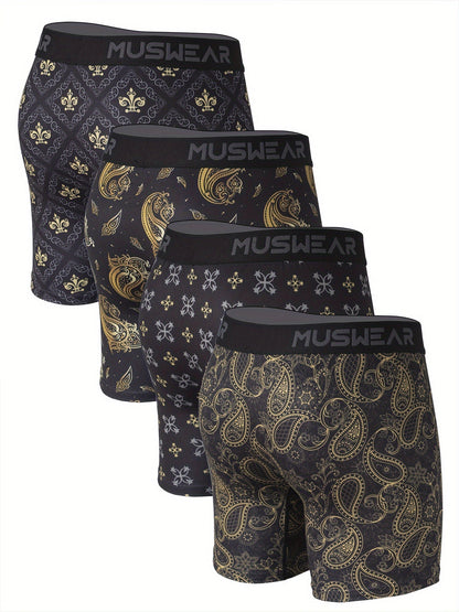 Men's Boxer Briefs - Moisture Wicking 4 Pack – 4pcs – view 2