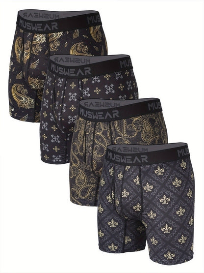 Men's Boxer Briefs - Moisture Wicking 4 Pack – 4pcs – view 3