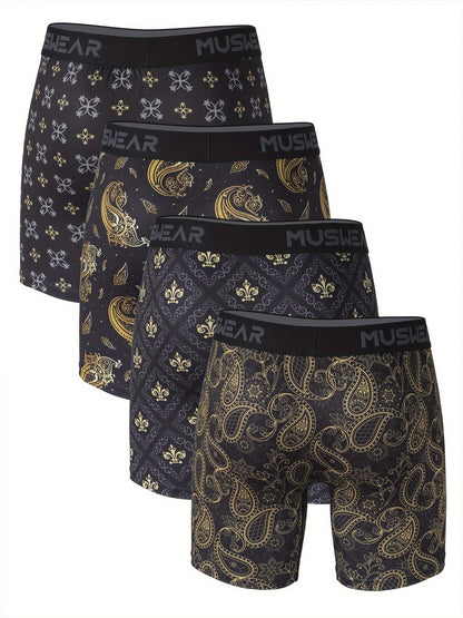 Men's Boxer Briefs - Moisture Wicking 4 Pack – 4pcs – view 4