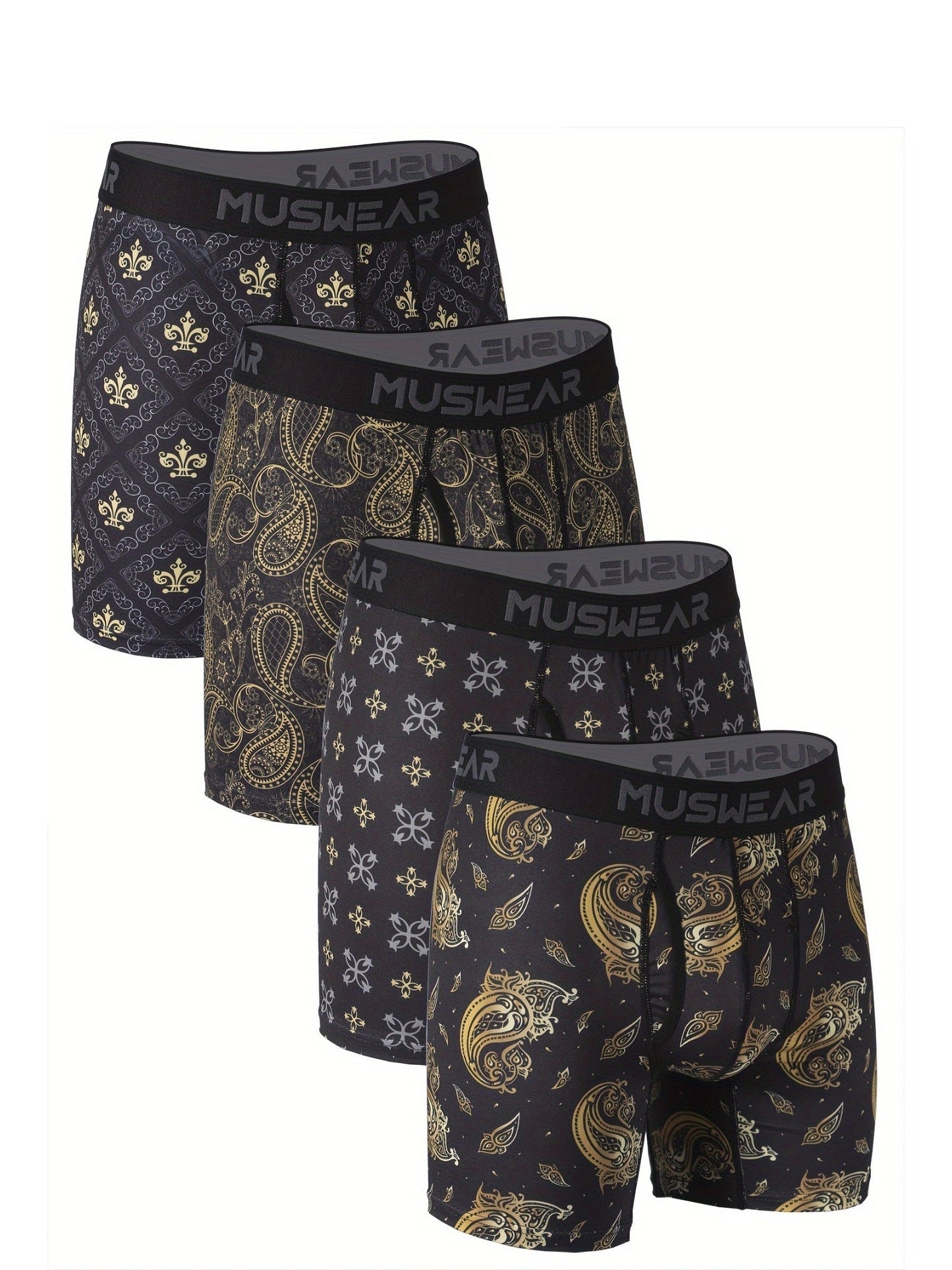 Men's Boxer Briefs - Moisture Wicking 4 Pack – 4pcs – view 5