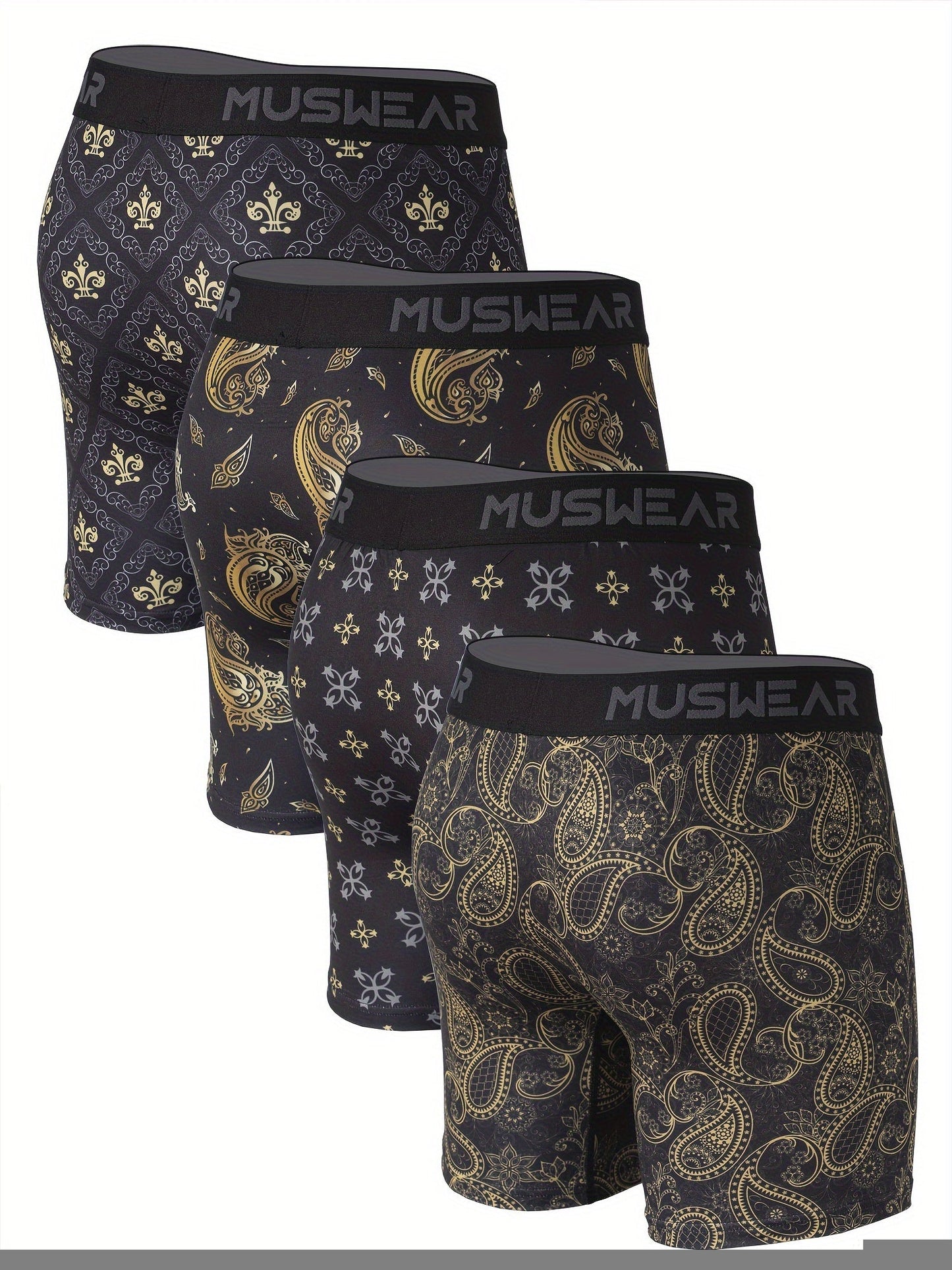 Men's Boxer Briefs - Moisture Wicking 4 Pack – 4pcs – view 6