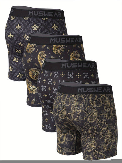 Men's Boxer Briefs - Moisture Wicking 4 Pack – 4pcs – view 6
