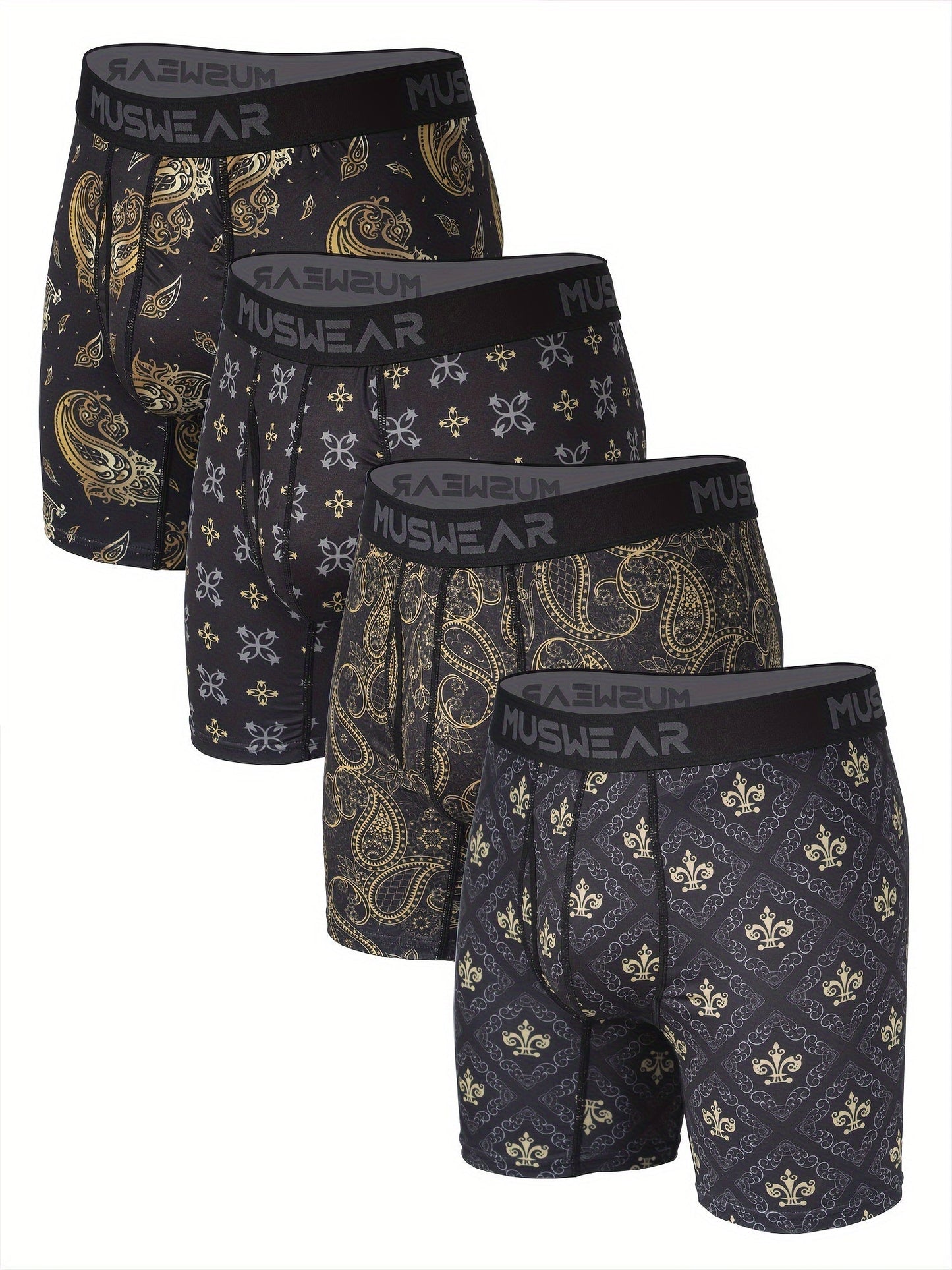 Men's Boxer Briefs - Moisture Wicking 4 Pack – 4pcs – view 7