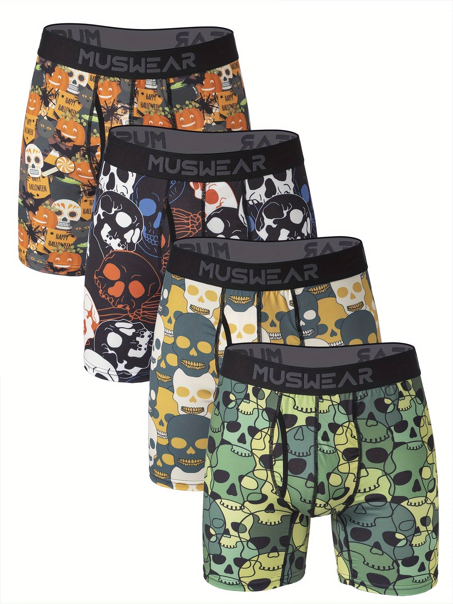 Men's Boxer Briefs - Moisture Wicking 4 Pack – MUS03 – main product image