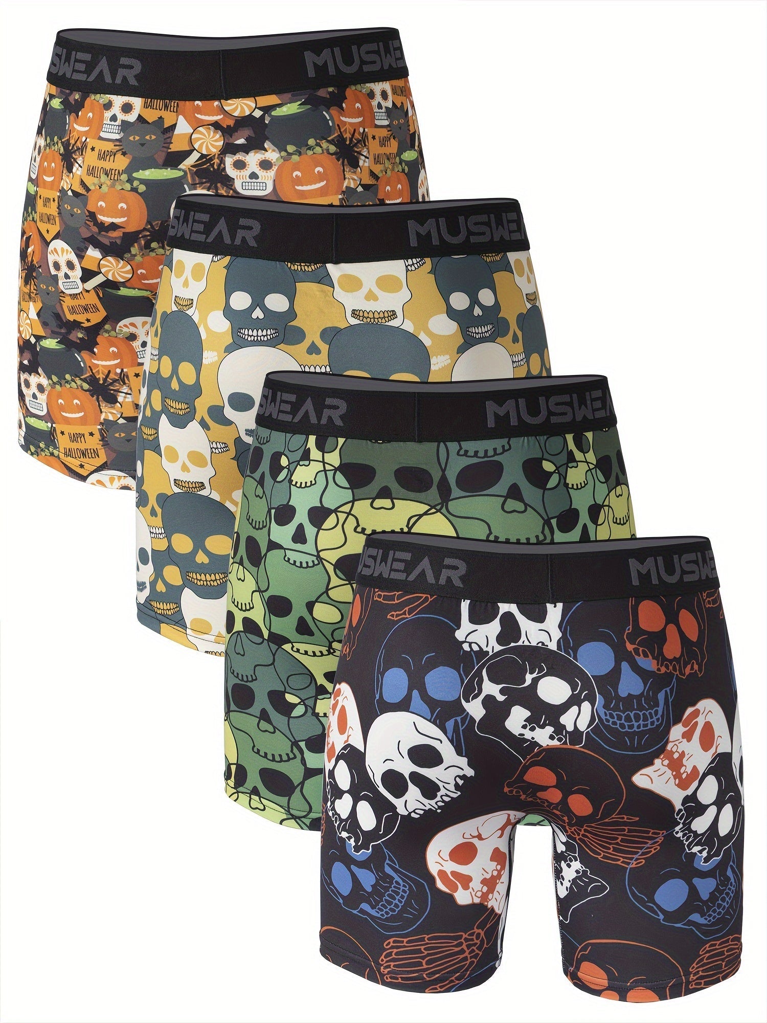 Men's Boxer Briefs - Moisture Wicking 4 Pack – MUS03 – view 3