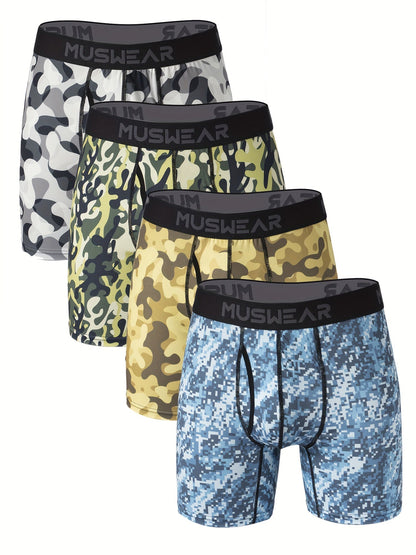 Men's Boxer Briefs - Moisture Wicking 4 Pack – MUS07 – main product image