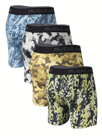 Men's Boxer Briefs - Moisture Wicking 4 Pack – MUS07 – view 4