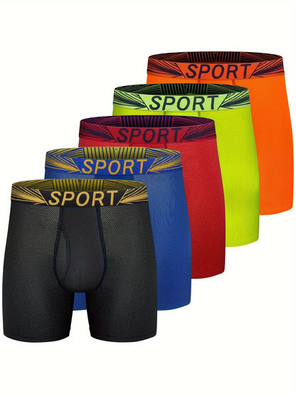 Men's Boxer Briefs - Moisture Wicking 5 Pack – Sizes S–XXL – view 6